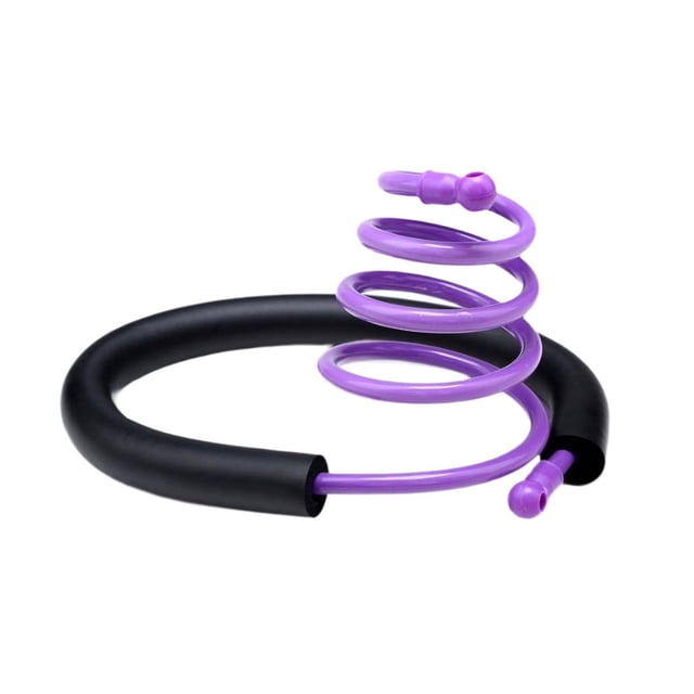 Cuello colgante Selector de cabello para perros secador de secador de mano libres, fáciles de usar, soporte de máquina de soplado de agua resistente, púrpura
