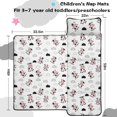 thumbnail image 5 of Cow and Cloud White Pattern Teens Toddler Nap Mat with Pillow, Sleeping Mat Bag for Preschool Daycare 59"x22", 5 of 6