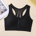thumbnail image 2 of Qingpeng Sports Bras for Women Front Zipper High Support Sports Bras Mesh Racerback Breathable Workout Bra for Running Fitness, 2 of 6