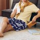 thumbnail image 5 of Fotbe Abstract Skiing Pantalones Cortos de Pijama para Hombre, Ropa de Dormir, Pantalones de Pijama Cortos para Hombre-3X-Large, 5 of 6