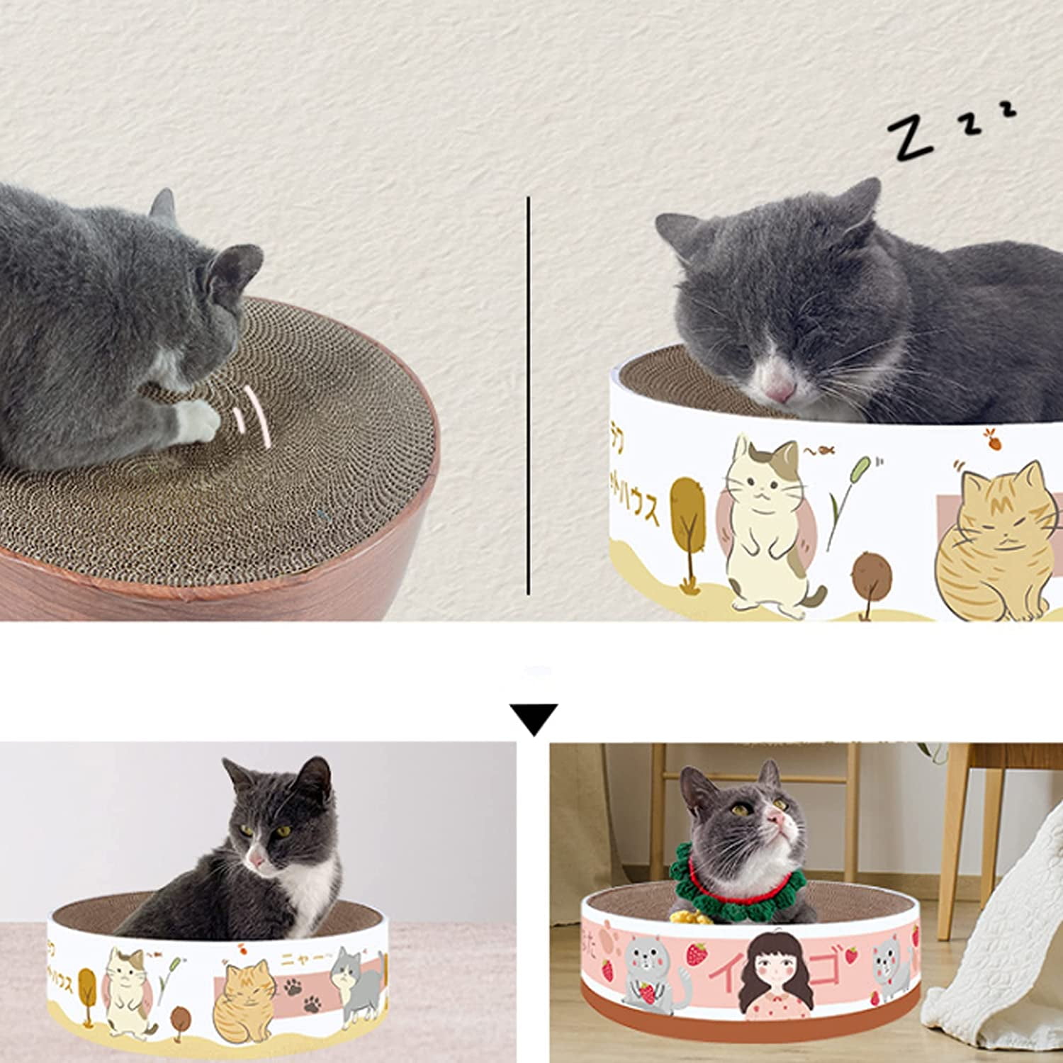 Cat Scraper Corrugated Paper Duck Shape Can Be Grabbed Can Sleep - China  Scratching Post and Scratching Plate price