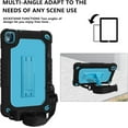 thumbnail image 5 of SOATUTO Case for Nokia T10 Tablet Case Heavy Duty for Nokia T10 8 inch 2022 Tablet Shock Resistant Rugged Hybrid Kids Friendly Cover Built-in Hand Free Kickstand Shoulder Strap - Black+Blue, 5 of 6