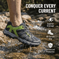thumbnail image 3 of Stepedia Athletic Hiking Water Shoes for Women Men Quick Dry Outdoor Water Sport Aqua Shoes for Beach, Gray, 3 of 7