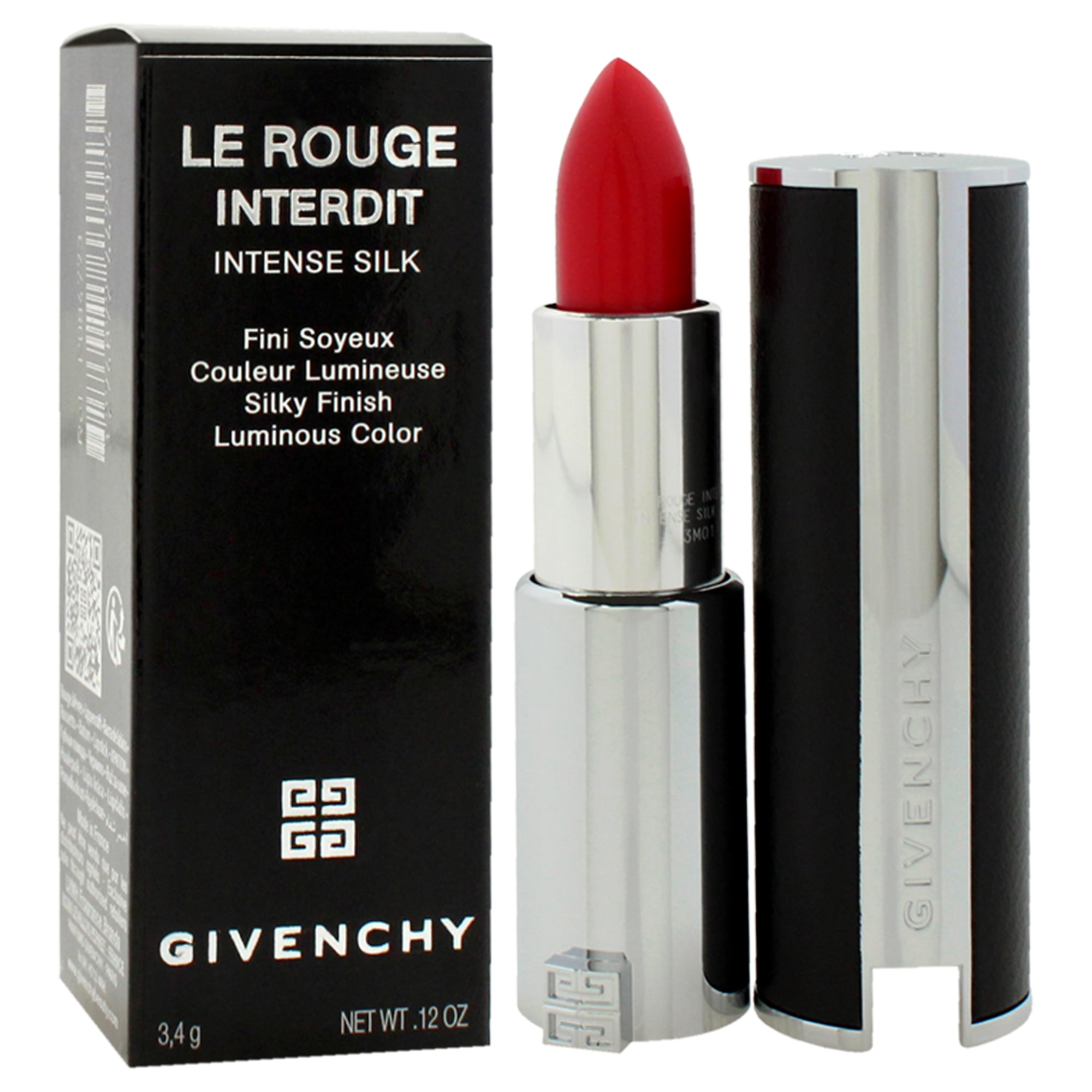 Givenchy Le Rouge Interdit Intense Silk Lipstick - 326 Rouge Audacieux , 0.12 oz Lipstick (Refillable)