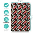 thumbnail image 3 of Pet Feeding Mat 16x24 Inch with Fresh Red Berry Print, Durable Waterproof Dog Food Mat, Absorbent, Non-Slip, Quick Dry, Washable, Easy Clean for Pet Feeding Area, 3 of 4