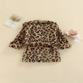 thumbnail image 4 of EIMELI Kids High-Quality Flannel Bathrobe Lightweight Solid Color/Leopard Print Pocket Robe with Belt Warm Skin-Friendly, 4 of 8
