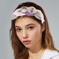 thumbnail image 2 of Diadema Con nudo de tul Unique Bargains perla brillante rosa morado 1,18 pulgadas 1 pieza, 2 of 7