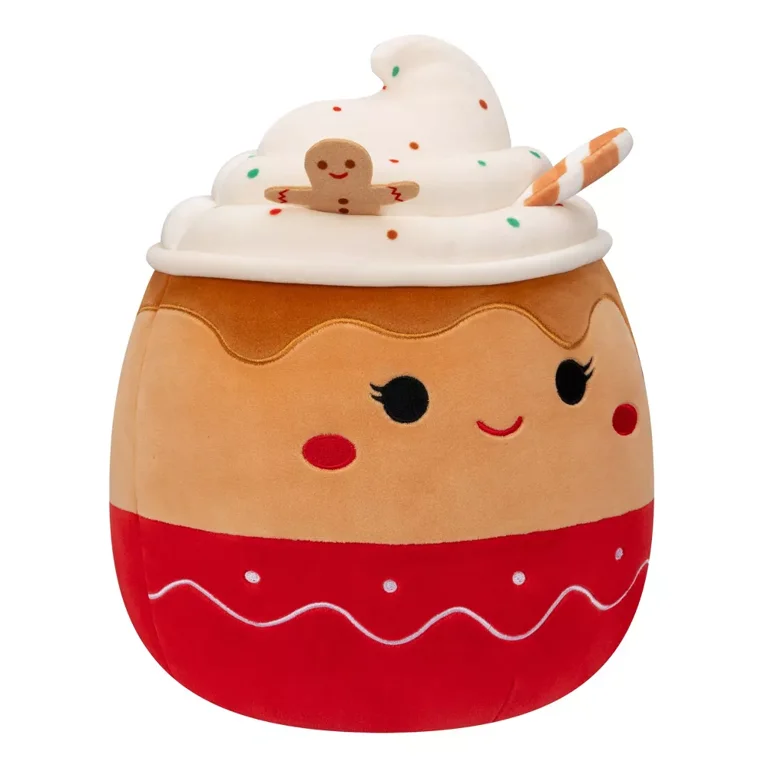 Squishy Christmas Gingerbread Cookie Man Squishmallow