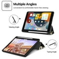 thumbnail image 2 of Case for iPad 9th Gen 2021/iPad 8th 2020/iPad 7th 2019 Generation Protective Cover with Pencil Holder - 10.2 inch Slim Soft TPU Trifold Stand PU Leather Folio Auto Sleep Wake - Camouflage Brown, 2 of 7