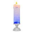 thumbnail image 2 of Christmas Candle Colorful Crystal Decoration Ice Real Wax Glass Flameless Candles, Battery Operated Candles with Warm Flickering Flame, Realistic LED for Home Decor, 2 of 5