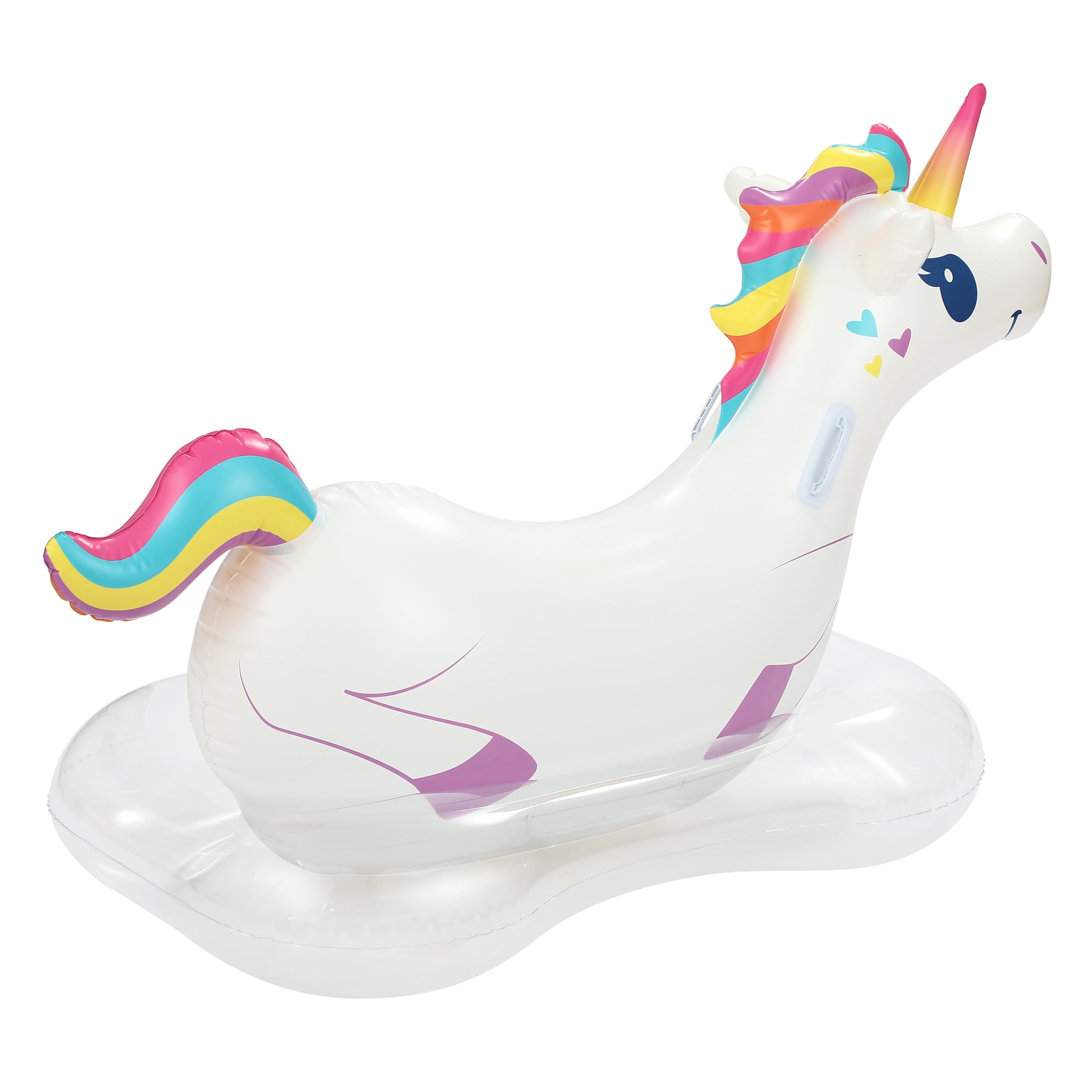 Bluescape White Unicorn Inflatable Water Ride-on Pool Float, for Kids, Age 9 & up, Unisex