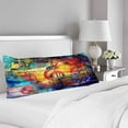 thumbnail image 2 of ABPHOTO Abstract Wood Musician Music Note Body Pillow Covers Pillowcase 20x60 inch Musical Notes Body Pillow Case Protector, 2 of 2