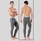 thumbnail image 4 of Guardurnaity Calzoncillos largos a prueba de frío para invierno, pantalones térmicos, ropa interior, accesorio DIY, mallas masculinas, suministros Pijama Forro Polar-Gris Oscuro 2XL, 4 of 6