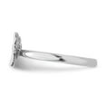 thumbnail image 3 of 925 Sterling Silver Stackable Expressions Rhodium Butterfly With Diamond Ring Size: 7; for Adults and Teens; for Women and Men, 3 of 5