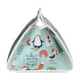 thumbnail image 3 of Lsque Christmas Winter Animals Printed Long Tissue Box Cover Holder, Facial Paper Organizer Dispenser,Triangle with Bottom Belt, PVC Leather Decorative Organizer, 3 of 9