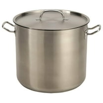 24 Quart Stainless Steel Stock Pot with Lid