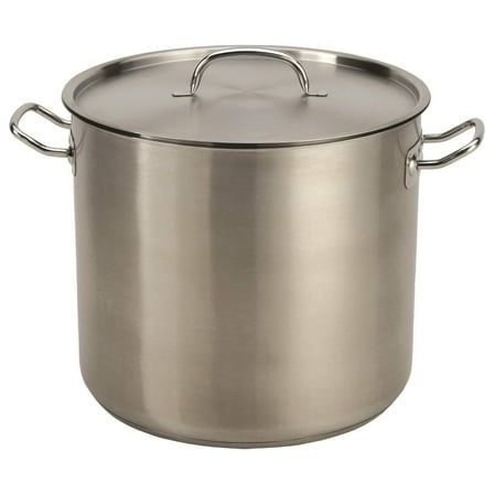 24 Quart Stainless Steel Stock Pot with Lid