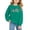 Green, variant on Generic Girls Back to School Cotton Sweatshirt Kids Crewneck Long Sleeve Third Grade Shirt Light Casual Walk Cute Preppy Pullover Top