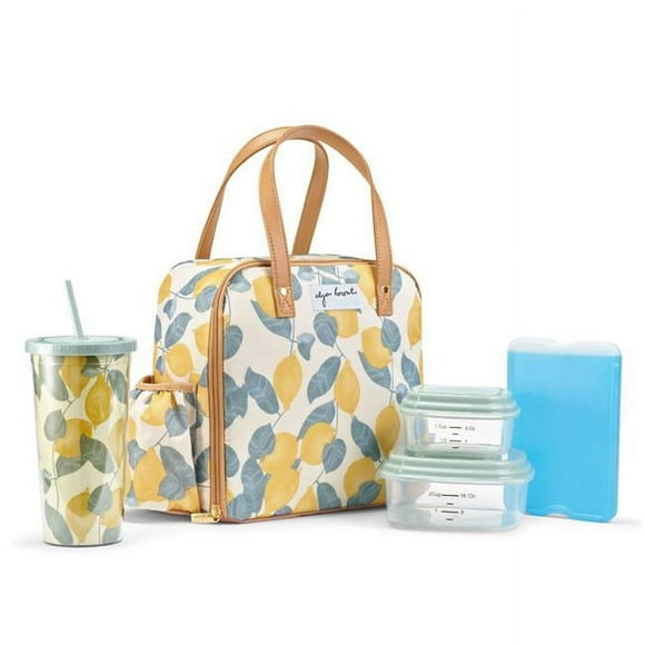 Fit & Fresh 2950ETVSC2863 Artist Collection Deluxe Lunch Kit, Teal