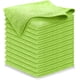 thumbnail image 1 of USANOOKS Microfiber Cleaning Cloth Light Green - 12 Pcs 12.5"x12.5" - High Performance - 1200 Washes, Ultra Absorbent Towels Weave Grime & Liquid for Streak-Free Mirror Shine - Car Washing Cloth, 1 of 6