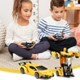 thumbnail image 6 of Anpro Transform RC Car Toy for Kids, 2.4Ghz 1:18 Scale Remote Control Car, Transforming Robot with One-Button Deformation 360° Rotation, Best Gift for Boys Girls, Yellow, 6 of 8