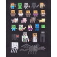 thumbnail image 2 of Minecraft - Camiseta oficial diseño personajes Sprites para niños (Negro), 2 of 2