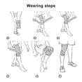 thumbnail image 4 of Rodillera Protector de rodilla Manga de compresión Soporte de rodilla para hombres TFixol  rodilleras, 4 of 7