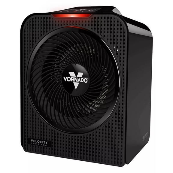 Vornado Velocity 5 Whole Room Space Heater, 1500W, Digital Thermostat, Touch Controls and Timer, Black (New)