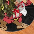 thumbnail image 2 of Falda para árbol de Navidad con enano gruñón, suave y divertida, decoración navideña de granja con collar para árbol de Navidad de 48", 2 of 4