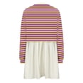 thumbnail image 4 of MIUOWANP Fall Dresses for Women 2024 Fashion Women's Casual Sweatshirt Long Sleeve Dress Round-Neck Ladies Patchwork Mini Dresses, 4 of 5