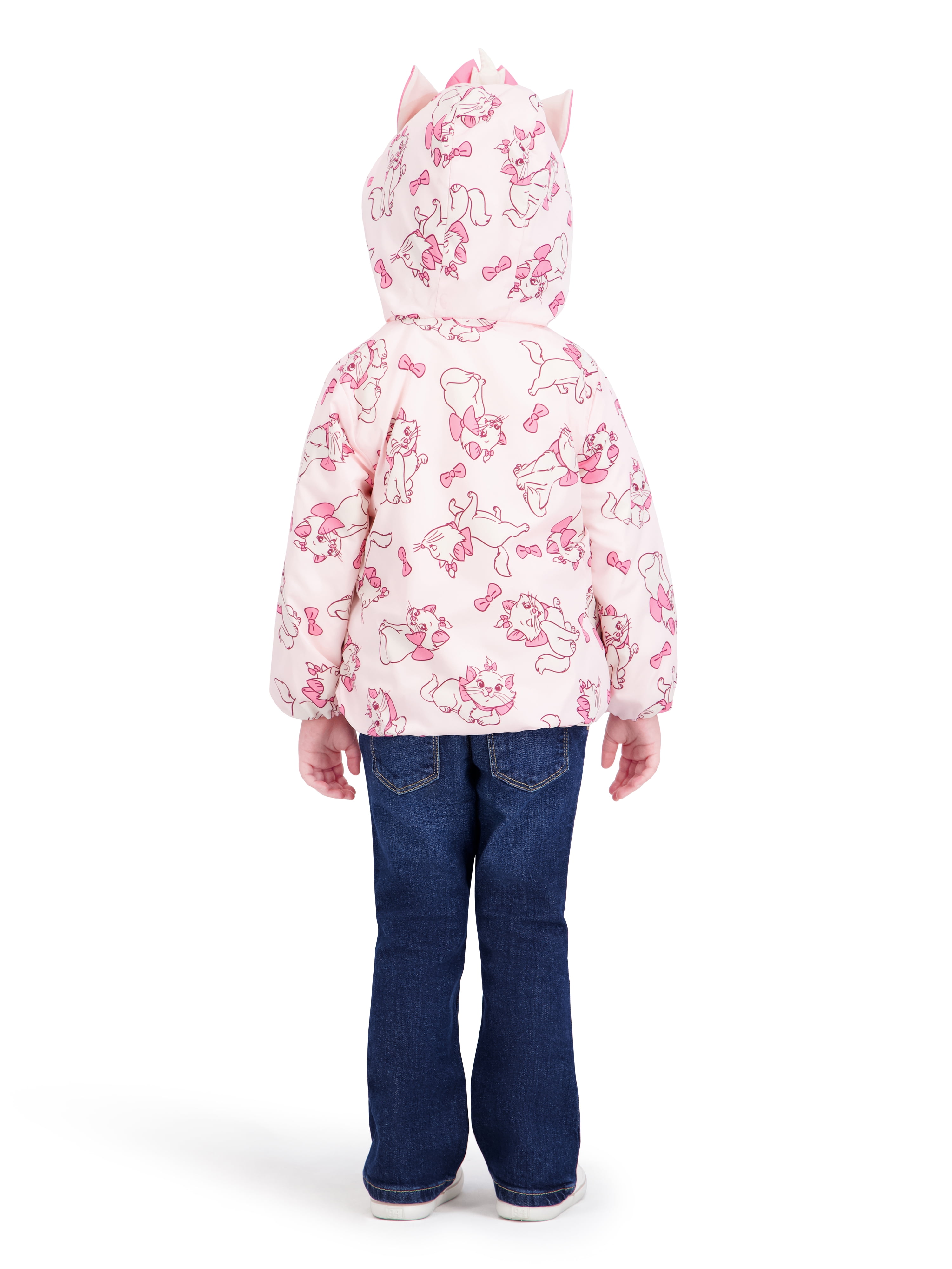 Character Toddler Girl Jacket with Hood and Ears, Sizes 12M-5T