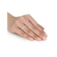 thumbnail image 4 of Everly Women's Created Sapphire and Diamond Sterling Silver Bridal Set, 4 of 5
