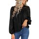 thumbnail image 4 of Top de Manga Larga ANGGREK Camisa de Gasa Femenina Negro L, 4 of 6