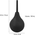 thumbnail image 4 of Enema médico de pera negra de 160 ml para la higiene de hombres y mujeres, 4 of 5