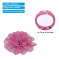 thumbnail image 4 of Uxcell 3.9" Chiffon Flowers Mesh Fabric Flowers Sewing Fabric Appliques Pink 10 Pcs, 4 of 6