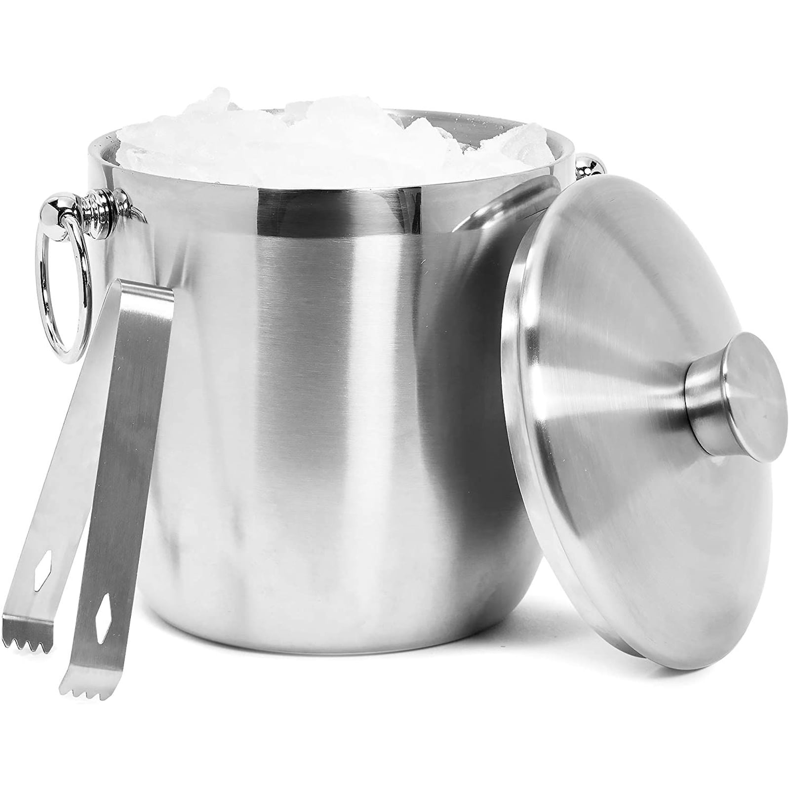 STAINLESS STEEL ICE CUBE TONGS KITCHEN BAR COCKTAILS FOR BUCKET TRAY BBQ PARTY 