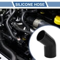 thumbnail image 2 of Unique Bargains 1pcs 70-80mm 2.76-3.15" ID 90mm 3.54" Length 45° Black Car Silicone Hose Universal, 2 of 7