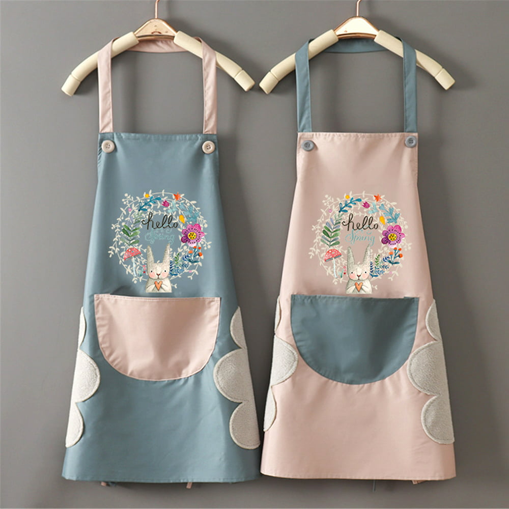Windfall Women Kitchen Apron With Hand Wipe Pockets For Cooking Baking 