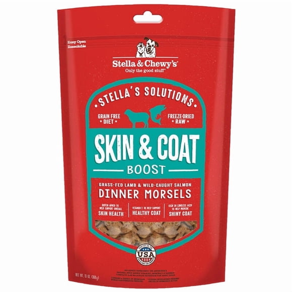 Stella & Chewy's, Dog Freeze-Dried Raw Stella's Solutions, Skin & Coat Boost Dinner Morsels - 368 g