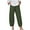 Army Green, variant on FAFWYP Women Casual Plus Size Cotton Linen Wide Leg Pants Solid High Waist Loose Sweatpant Summer Athletic Long Lounge Trousers