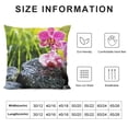 thumbnail image 5 of Orinice Orchid Graphic Decorative Cushion Throw Pillow Cover for Home, Couch, Living Room, Bed, Sofa - Pillowcase for Men, Women, Boys, Girls - Durable Material - 1PC Pack 18x18in, 5 of 5