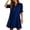 Navy, variant on Casual Summer Dresses for Women V Neck Turndown Short Sleeve Mini Button Down Dress 2026 Beach Clothes Navy M
