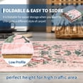 thumbnail image 5 of Garvee 8'x10' Modern Retro Floral Area Rug Washable Printed Carpet, Non Slip Low Pile Indoor Rug for Living Room Bedroom Dining Room, Pink, 5 of 10
