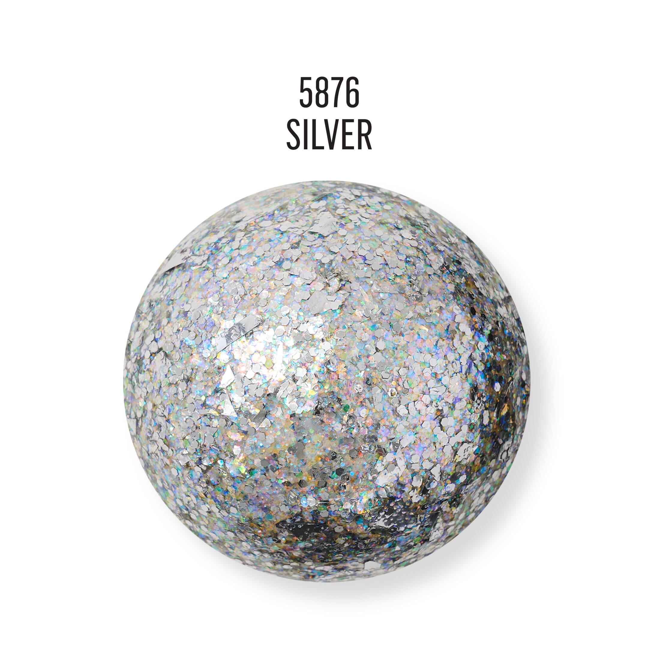 (3 pack) FolkArt Glitterific Acrylic Craft Paint, Glitter Finish, Silver, 2 fl oz