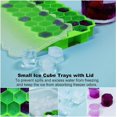 thumbnail image 5 of Ice Cube Trays for Freezer with Lid-Silicone Ice Cube Tray with Lid Ice Maker 2 Packs Green,Easy-Release Reusable Ice Cube Coffee Scoop, 5 of 5