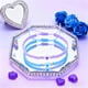 thumbnail image 4 of Eoozwa 2 Packs Glow in the Dark Couple Bracelets Matching His and Hers Adjustable Cords with Heart Charms, Romantic Valentines Day Gift for Couples Anniversary Love Jewelry, 4 of 6