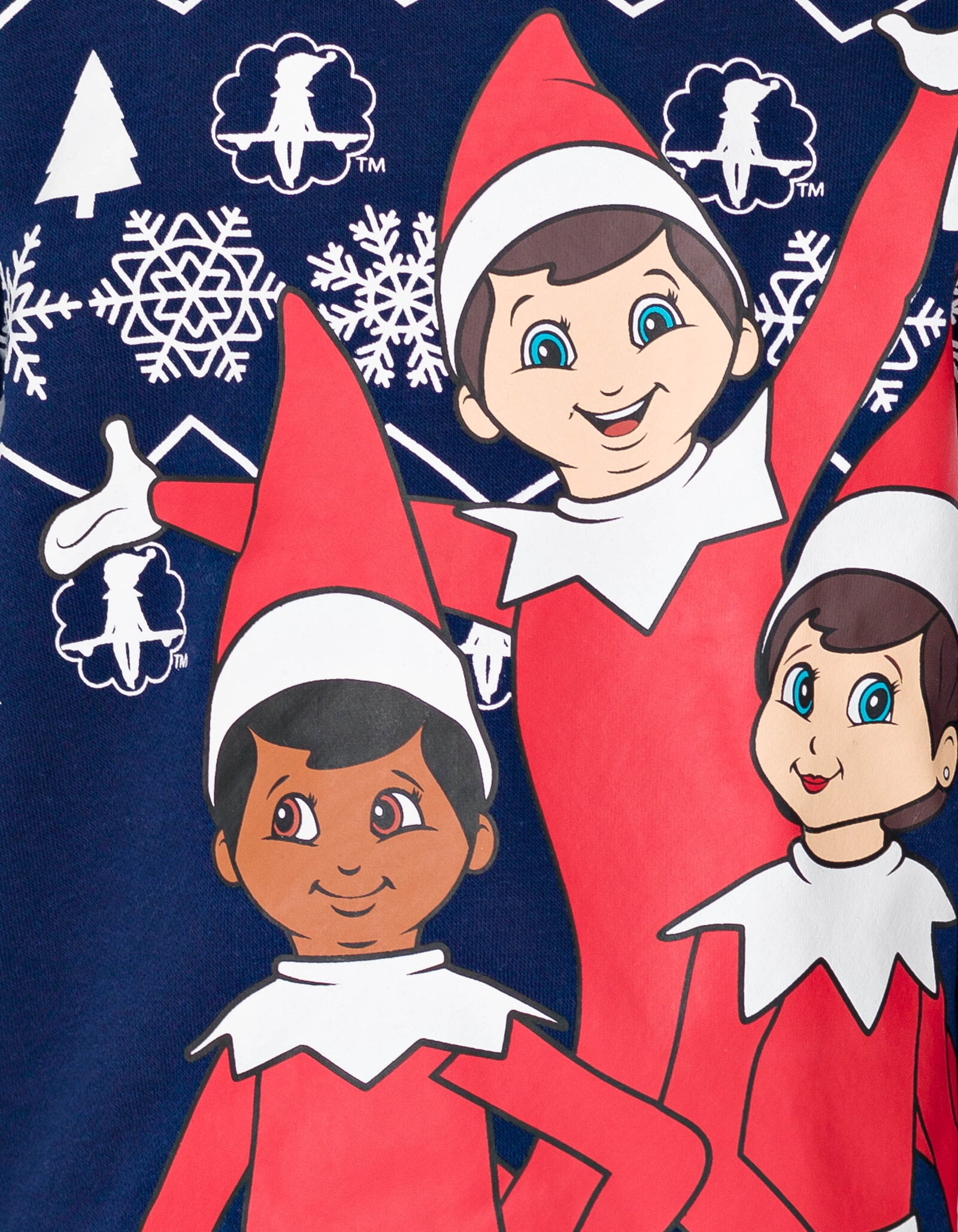 The Elf on the Shelf Christmas Big Boys Fleece Hoodie and Pants Outfit Set Blue 18-20