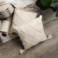 thumbnail image 4 of Fundas de almohada para sofá Estilo bohemio, exquisitamente elaboradas con acabado a mano con detalles de borlas de algodón grueso, estilo Moroc, 2 uds., 4 of 5
