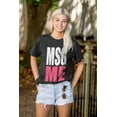 thumbnail image 4 of Message Me MSG Dating Flirting Flirty Women's Graphic T Shirt Tees Brisco Brands S, 4 of 5