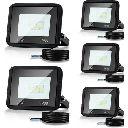 

Projecteur Led Exterieur 10W 3000K Blanc Chaud 900Lm 5 Pack Spot Led Extérieur Ip66 Imperméable Eclairage Exterieur Lampe Exterieur Pour Terrasse Garage Jardin